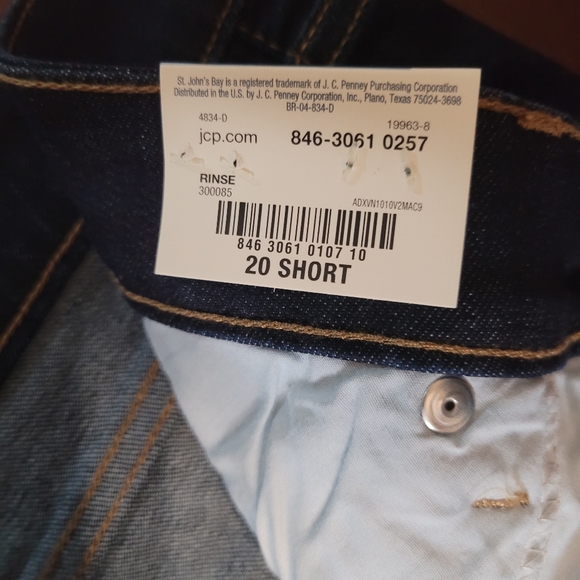 St. John's Bay Straight Leg Mid Rise Tummy Control Jeans - Picture 7 of 9